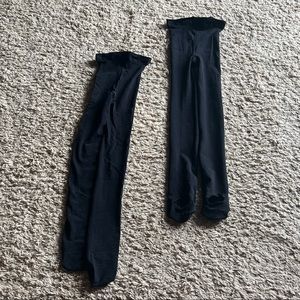 2x M/L black ballet tights